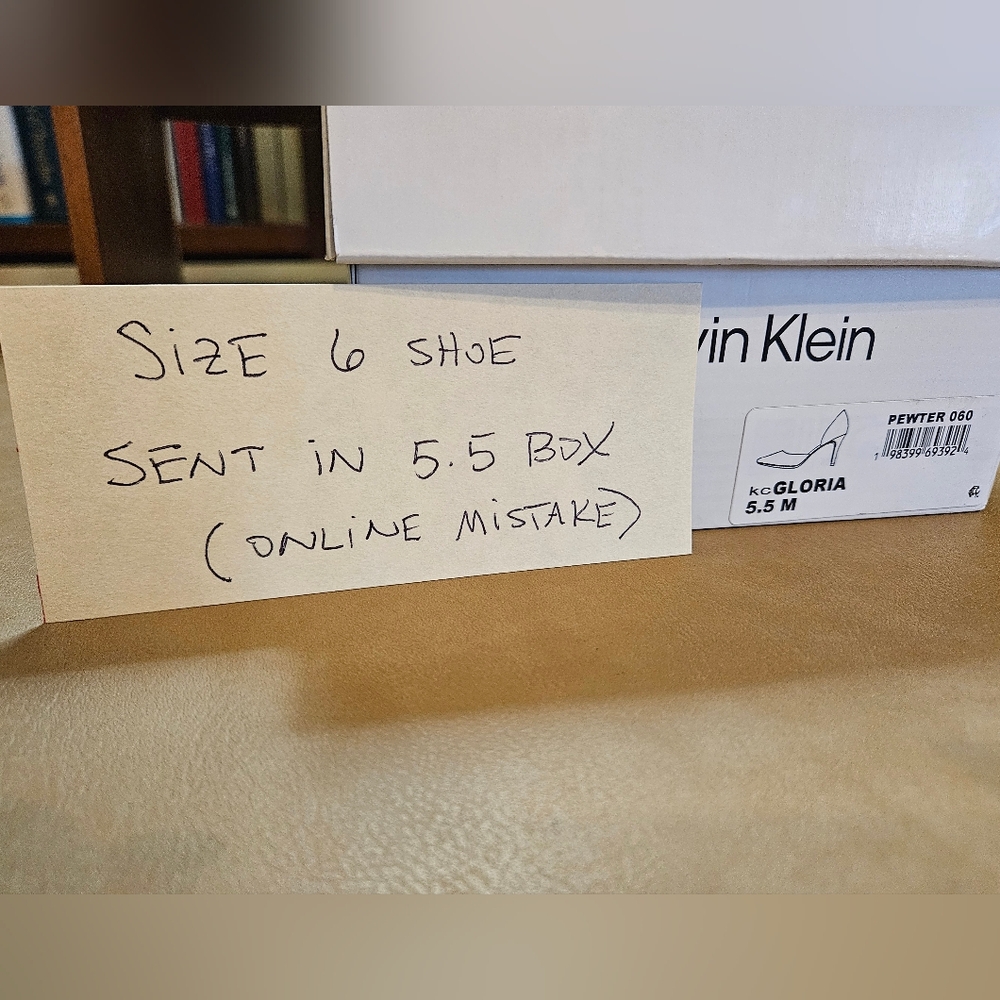 NIB Calvin Klein Size 6 Pewter Gloria - Picture 9 of 9